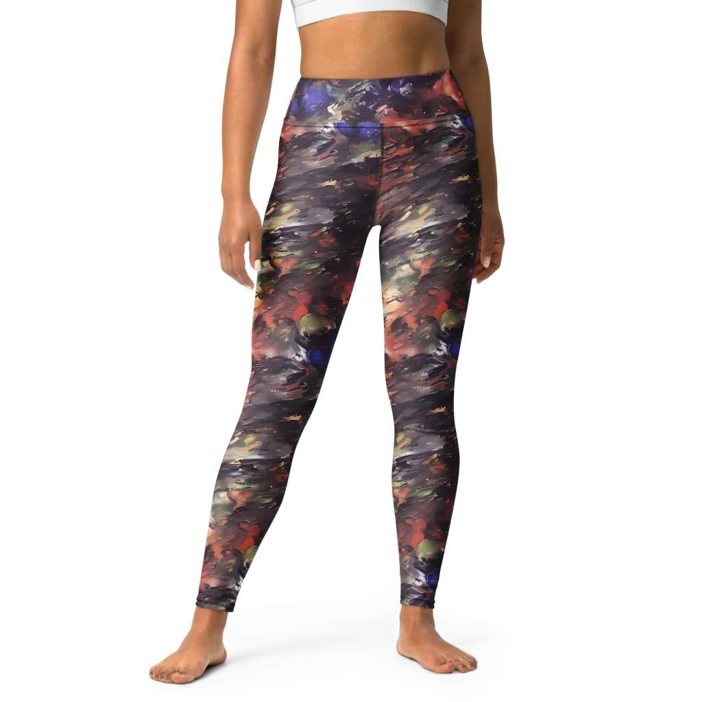 Twisted Terra on Yoga Leggings — Front