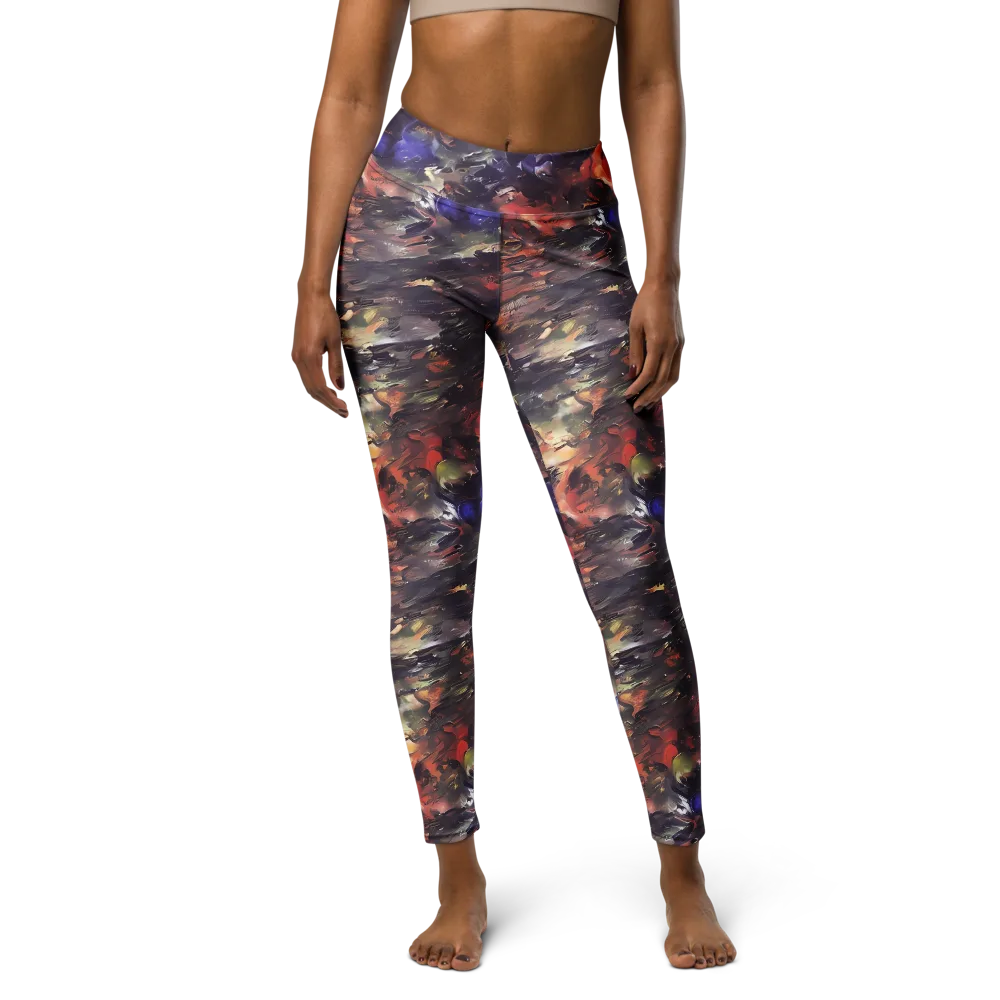 Twisted Terra on Yoga Leggings — Front