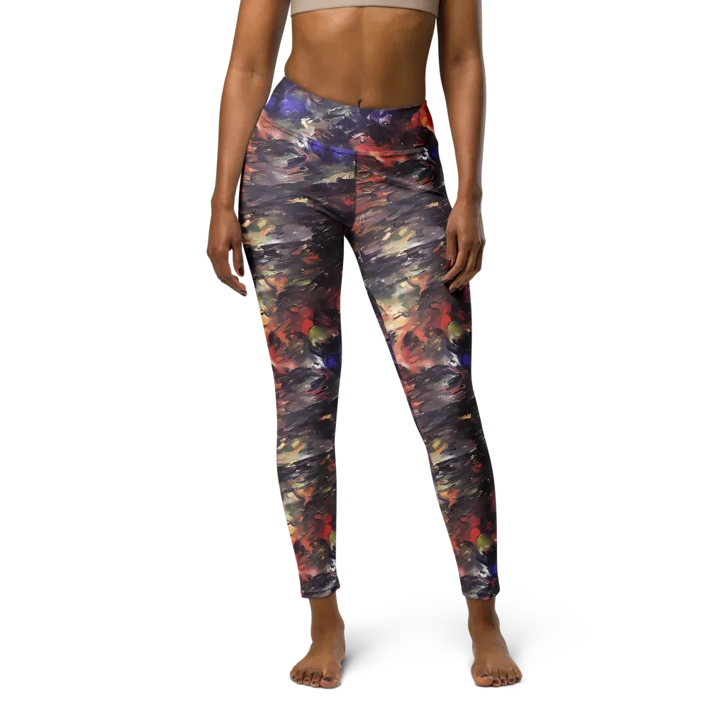 Twisted Terra on Yoga Leggings — Front