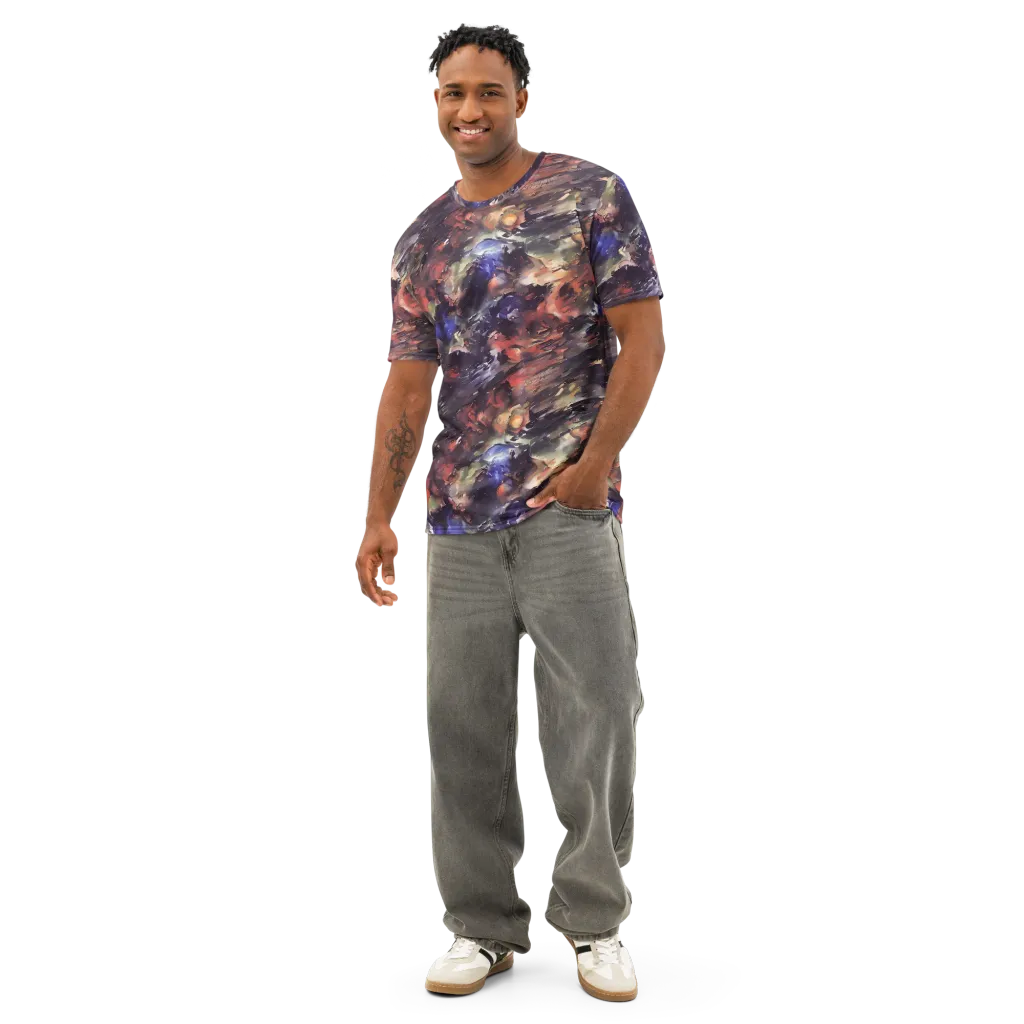 Twisted Terra on Men's Cotton Crew Neck T-Shirt — Front