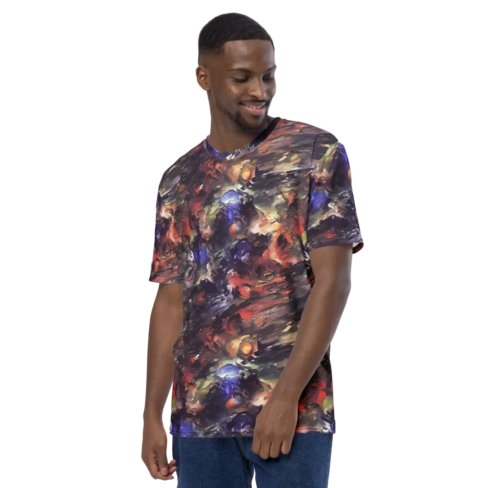 Twisted Terra on Men's Crew Neck T-Shirt — Left