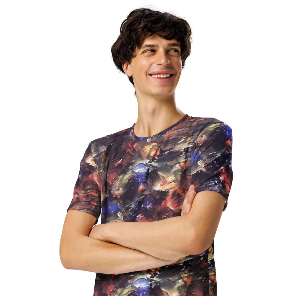 Twisted Terra on Men's Crew Neck T-Shirt — Left Front