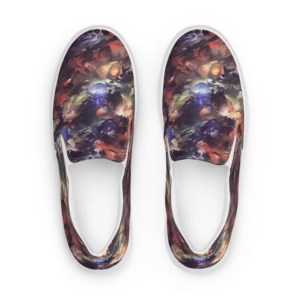 Twisted Terra on Men's Slip-On Canvas Shoes — Front
