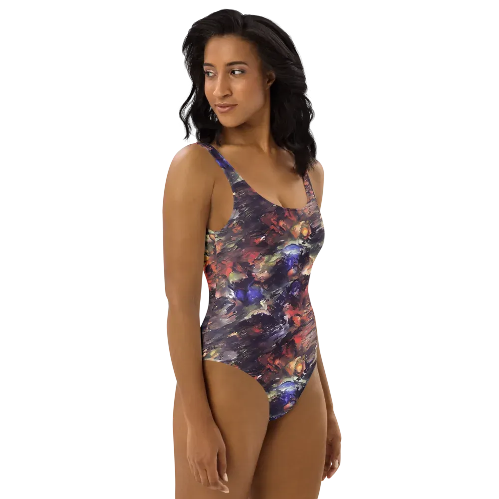Twisted Terra on One-Piece Swimsuit — Right