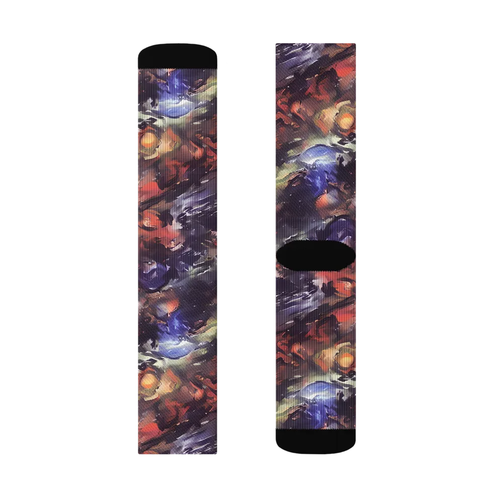 Twisted Terra on Socks — Right Sock