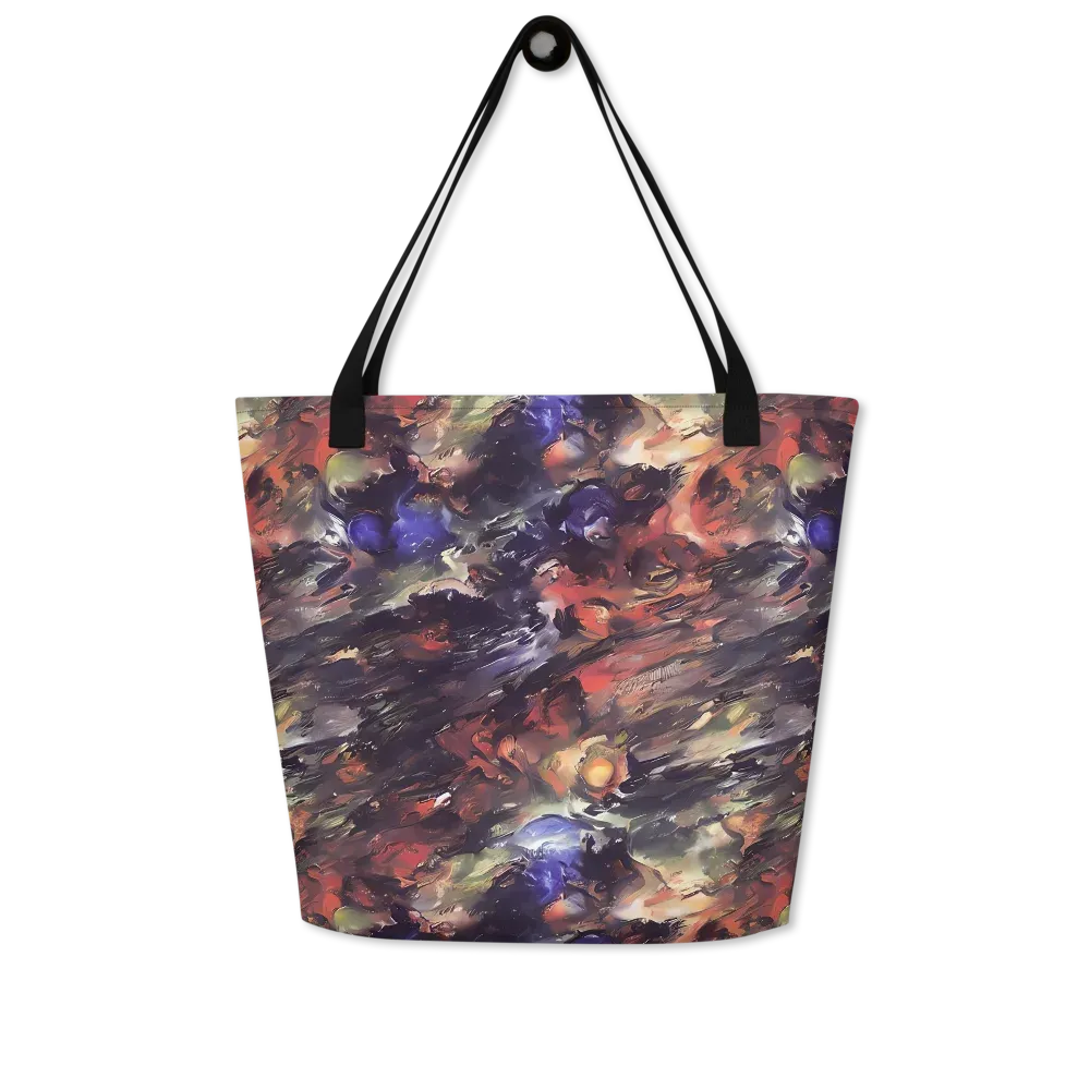 Twisted Terra on Large Tote Bag W/ Pocket — Front