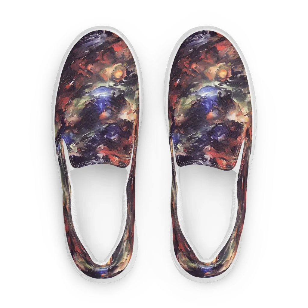 Twisted Terra on Women's Slip-On Canvas Shoes — Front