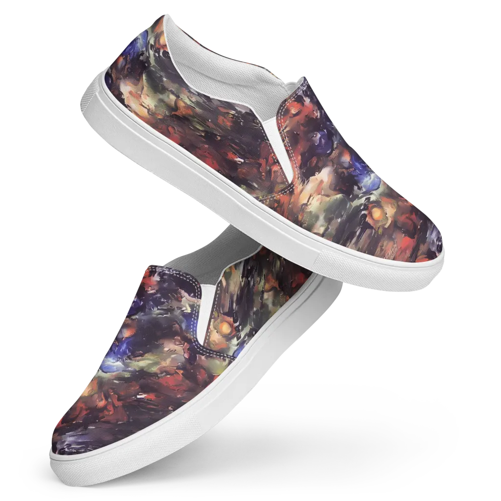 Twisted Terra on Women's Slip-On Canvas Shoes — Front