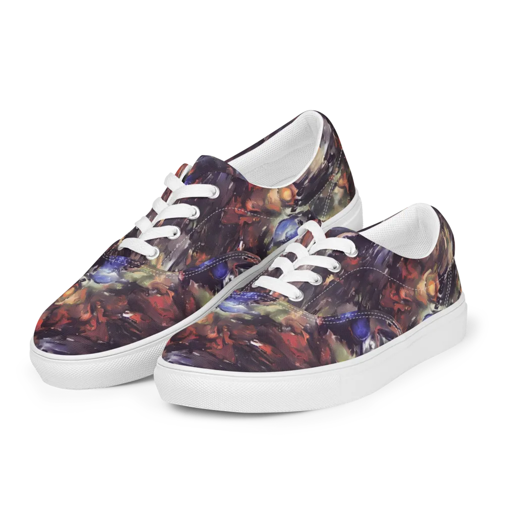 Twisted Terra on Men's Lace-Up Canvas Shoes — Left Front