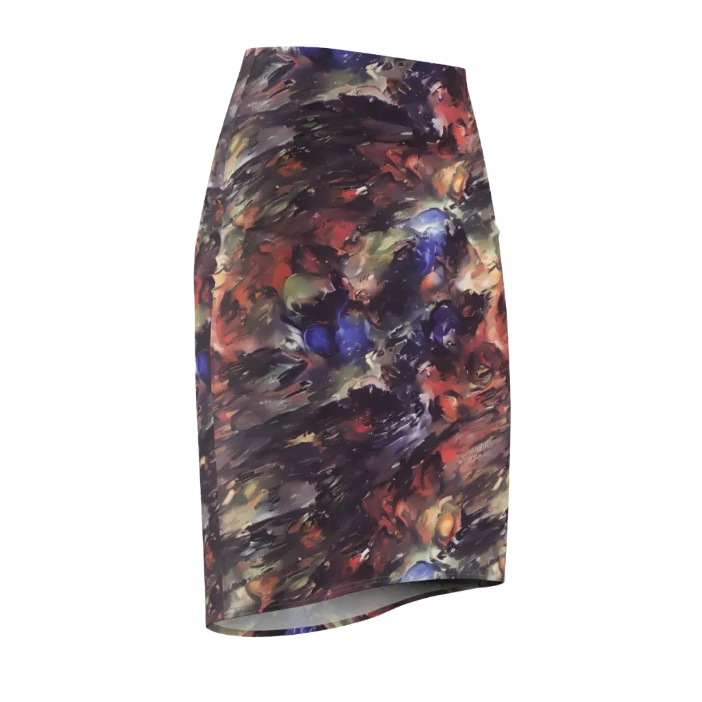 Twisted Terra on Pencil Skirt — Front Side