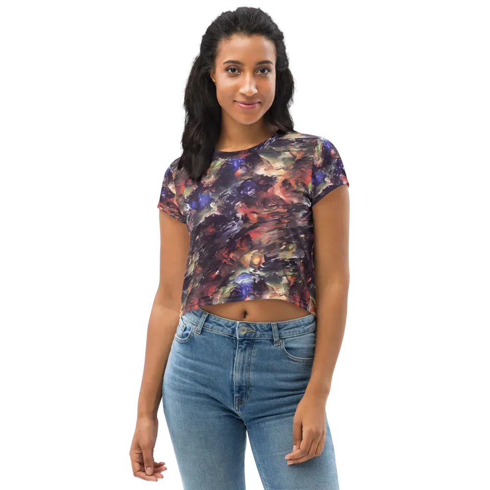 Twisted Terra on Crop Tee — Front