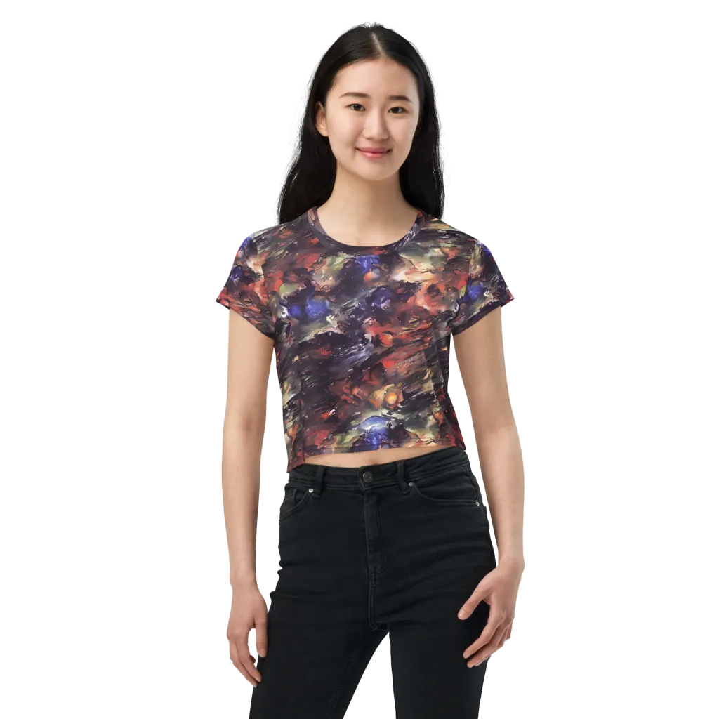 Twisted Terra on Crop Tee — Front