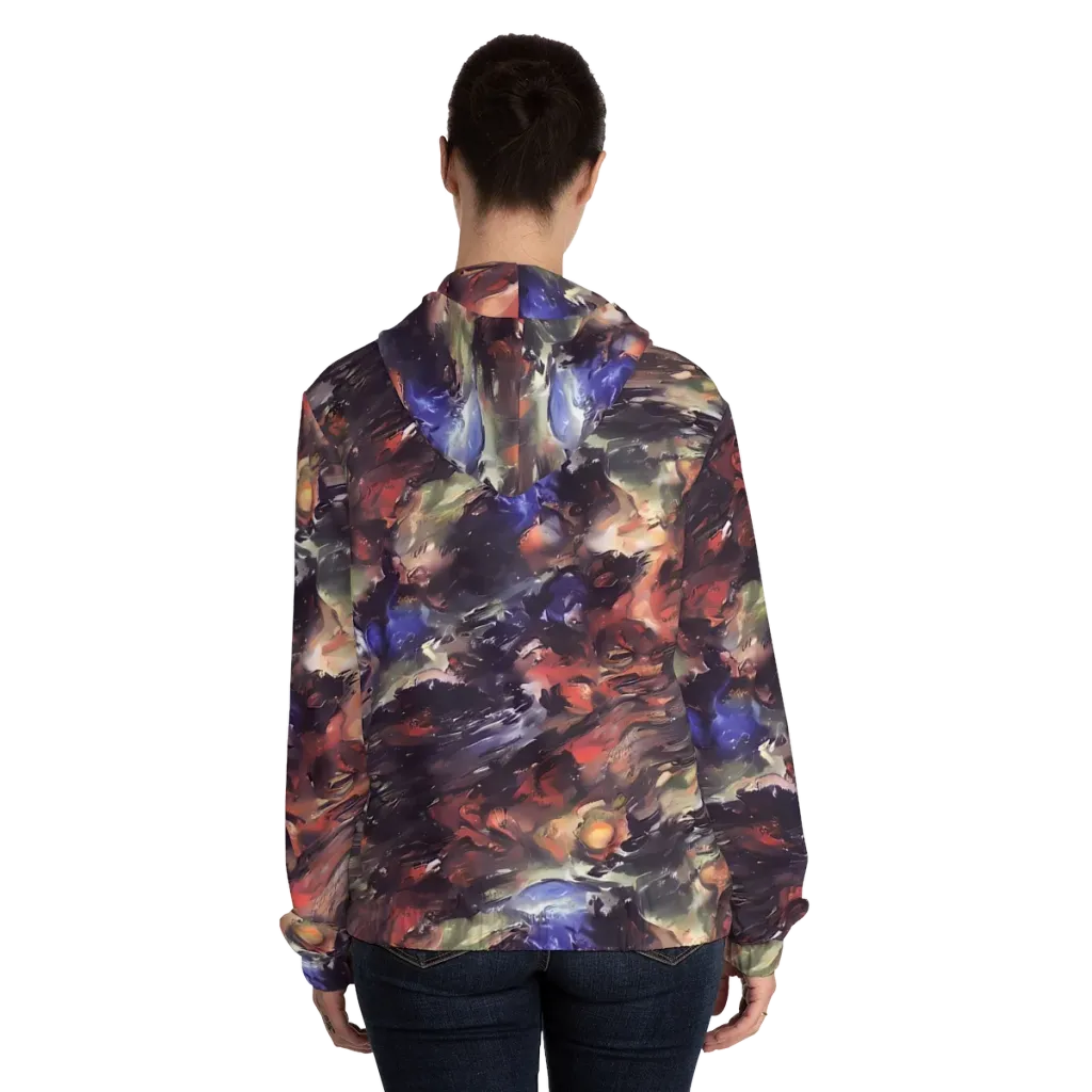 Twisted Terra on Women's Full-Zip Hoodie — Back On Person