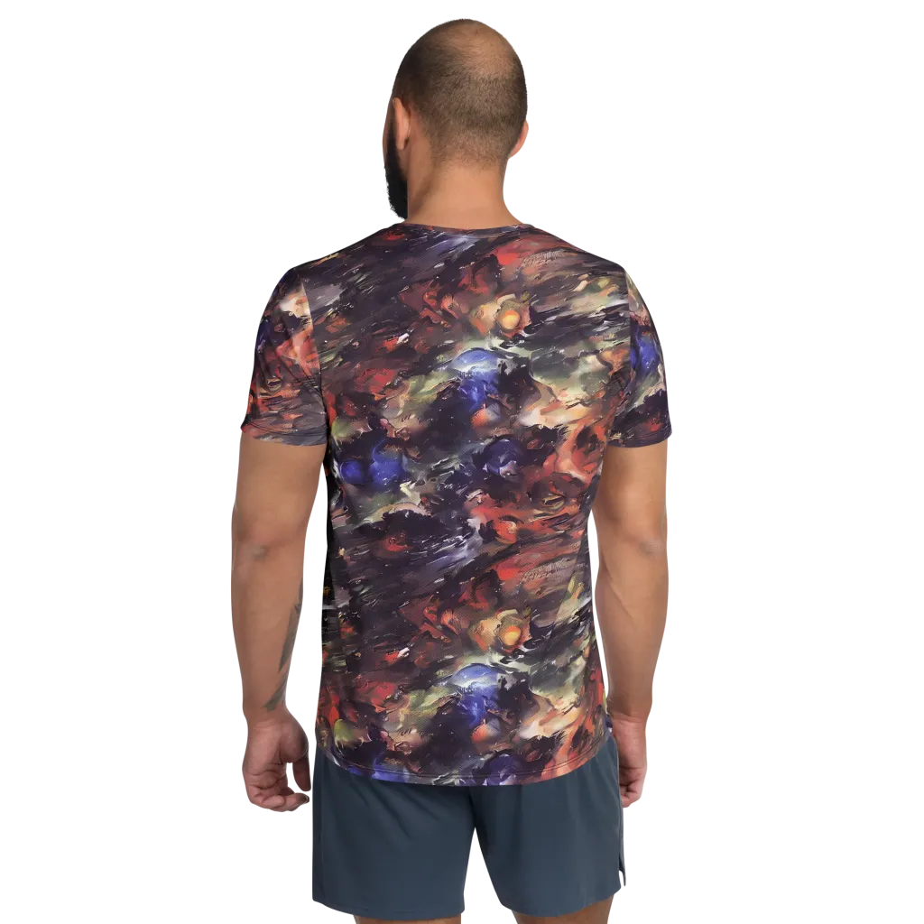 Twisted Terra on Men's Athletic T-Shirt — Back