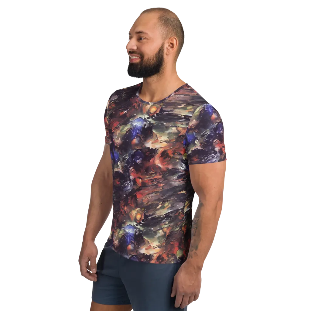 Twisted Terra on Men's Athletic T-Shirt — Left