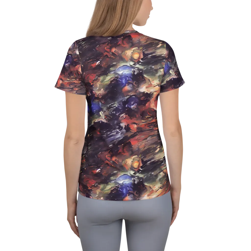 Twisted Terra on Women's Athletic T-Shirt — Back