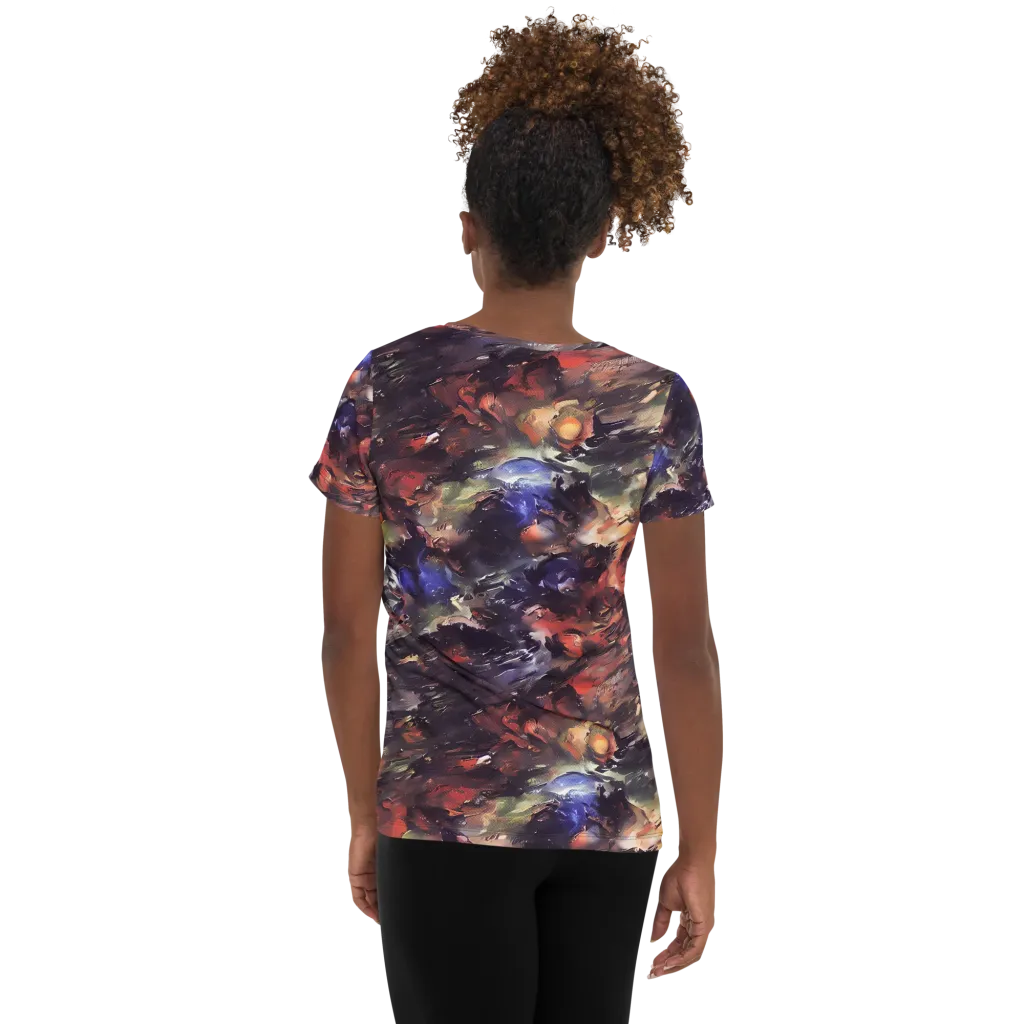 Twisted Terra on Women's Athletic T-Shirt — Back