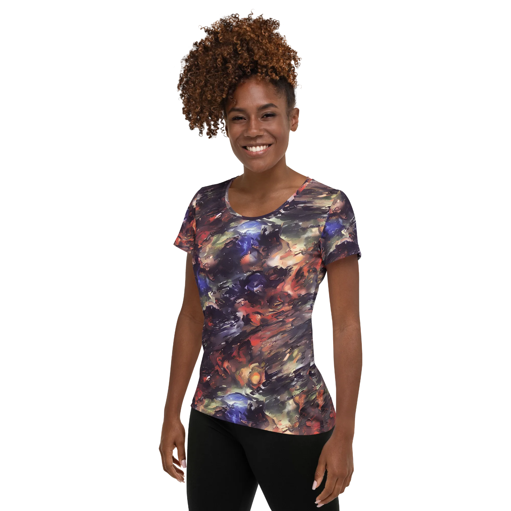 Twisted Terra on Women's Athletic T-Shirt — Left