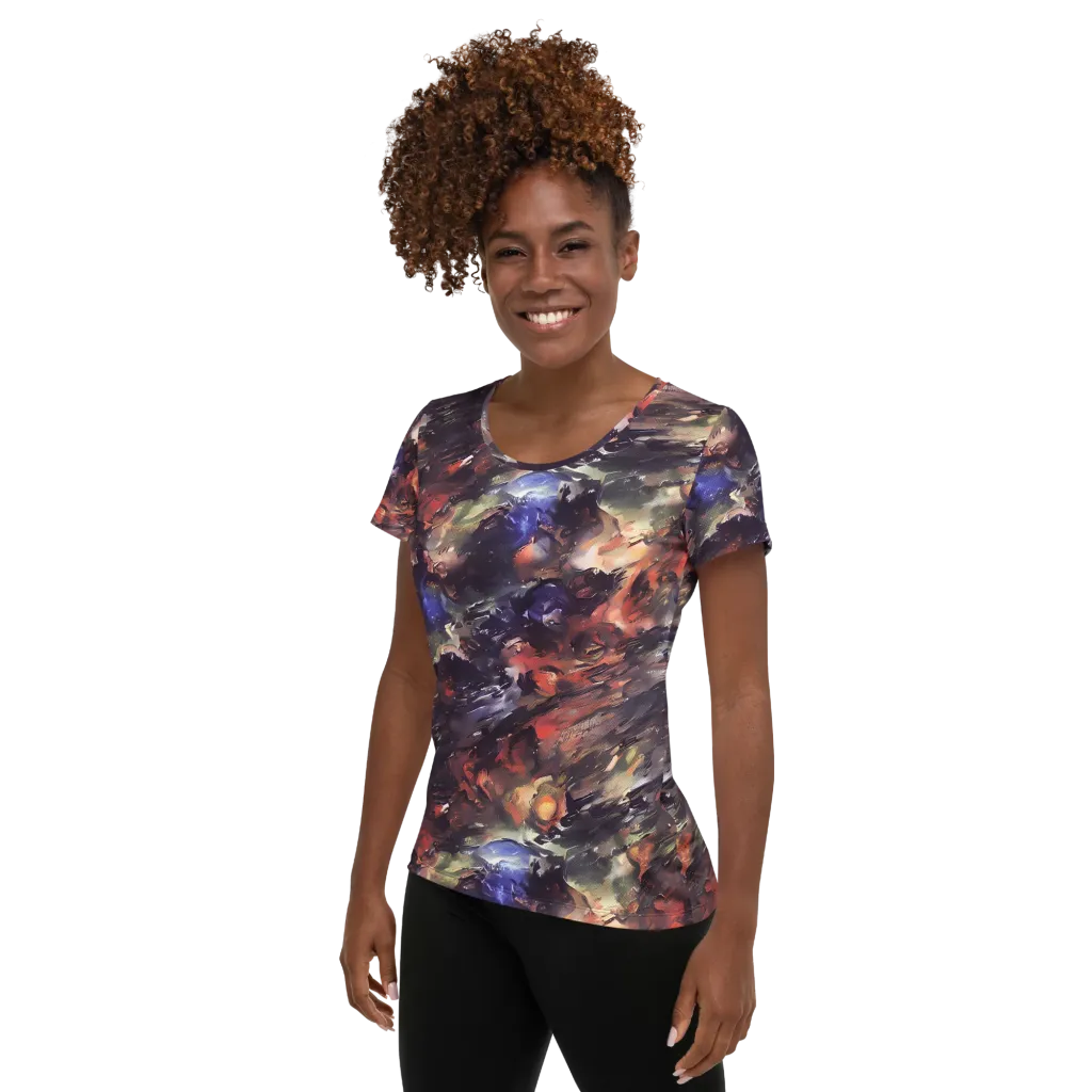 Twisted Terra on Women's Athletic T-Shirt — Left