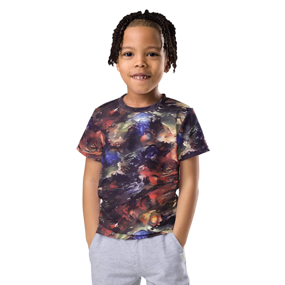 Twisted Terra on Kids Crew Neck T-Shirt — Front
