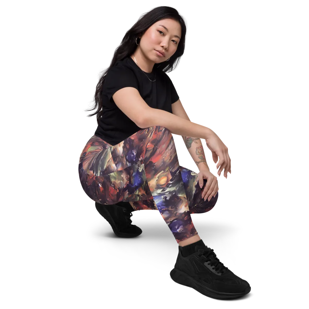 Twisted Terra on Leggings with Pockets — Right Front
