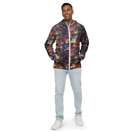 Twisted Terra on a Men's Windbreaker