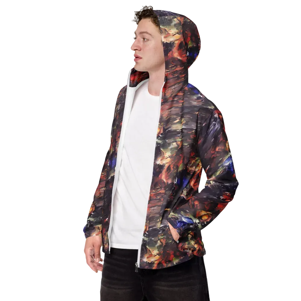 Twisted Terra on Men's Windbreaker — Left Front