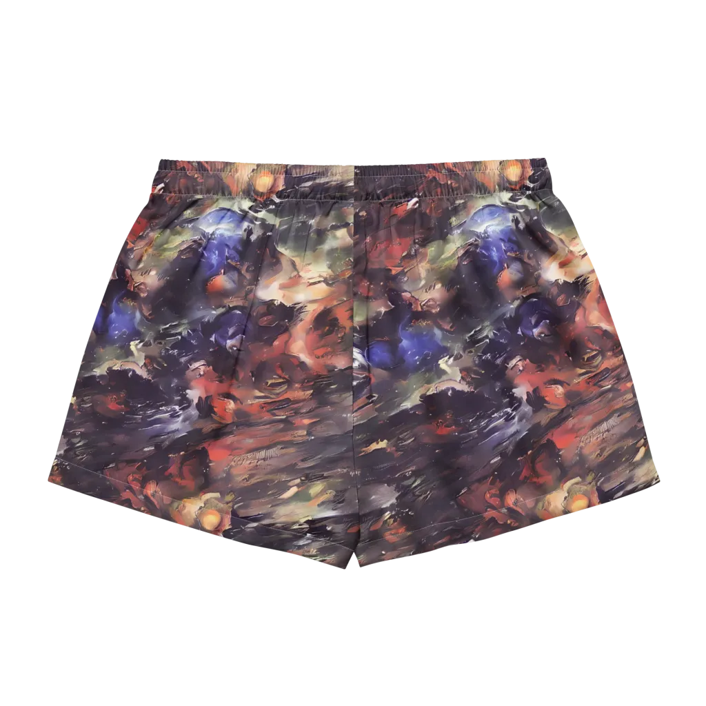 Twisted Terra on Women's Pajama Shorts — Back