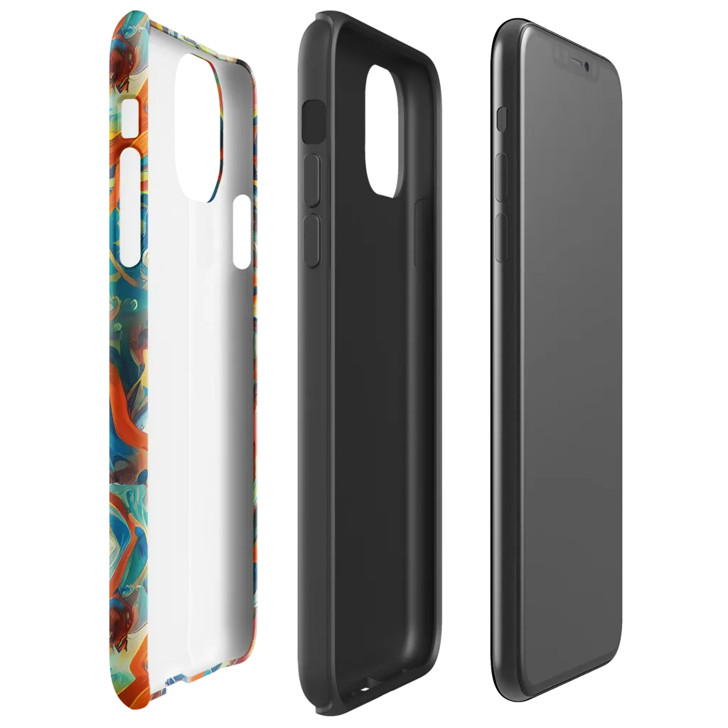 Fluid Firestorm on Tough Case for iPhone® — Right