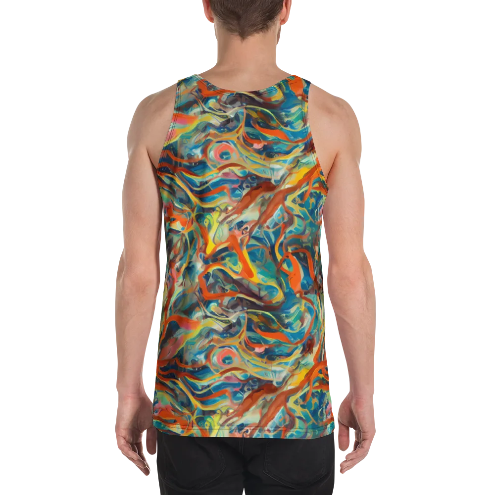 Fluid Firestorm on Men's Tank Top — Back