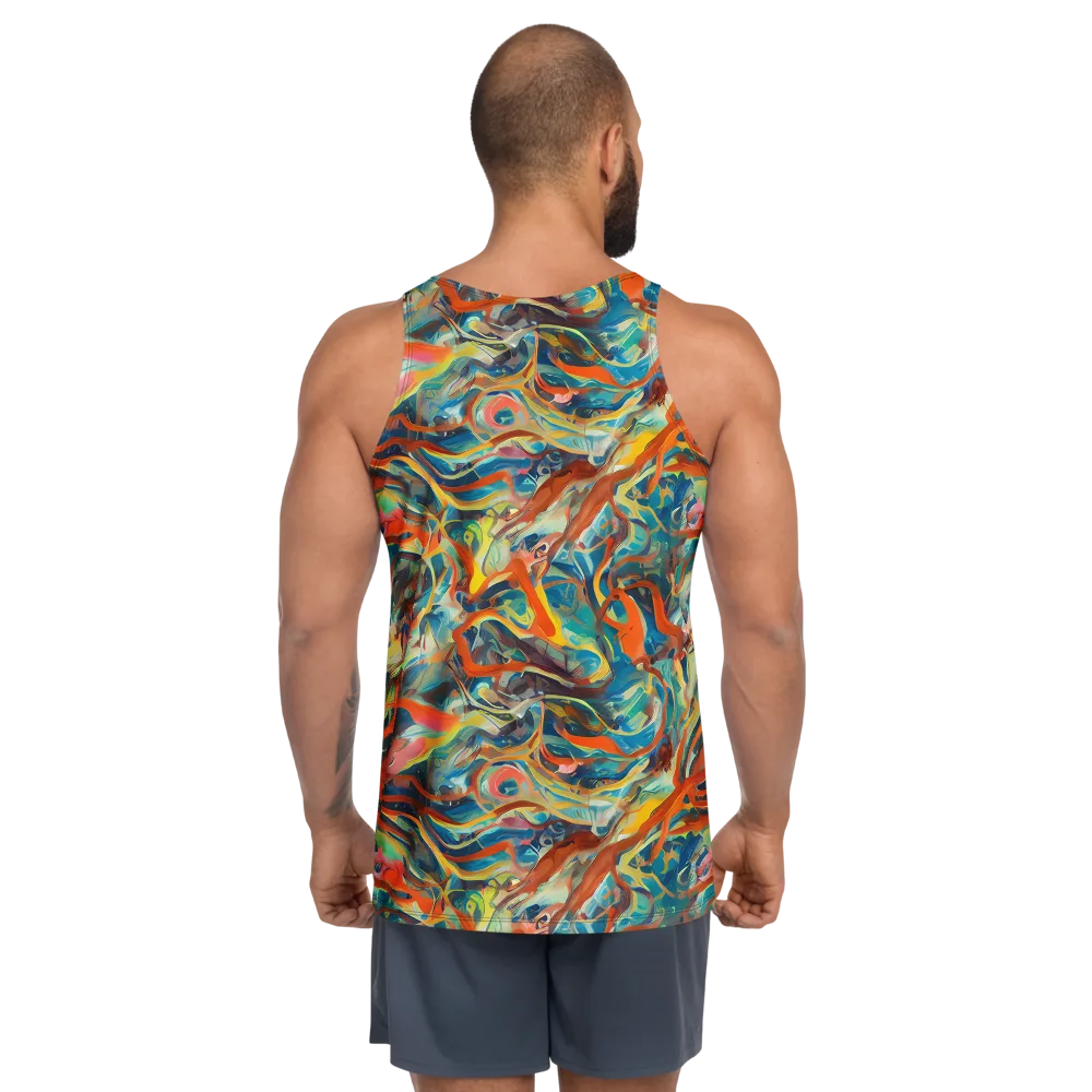 Fluid Firestorm on Men's Tank Top — Back