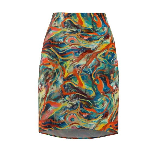 Fluid Firestorm on a Pencil Skirt