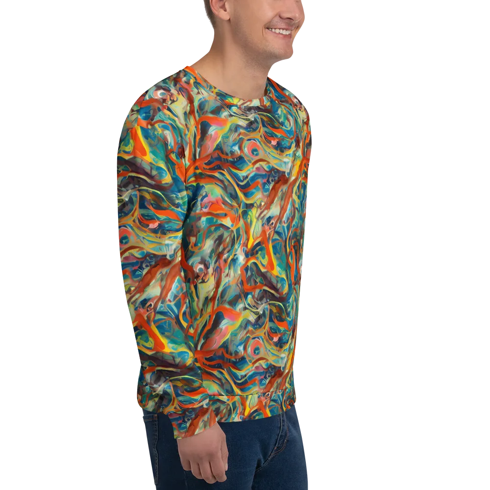 Fluid Firestorm on Sweatshirt — Right Front