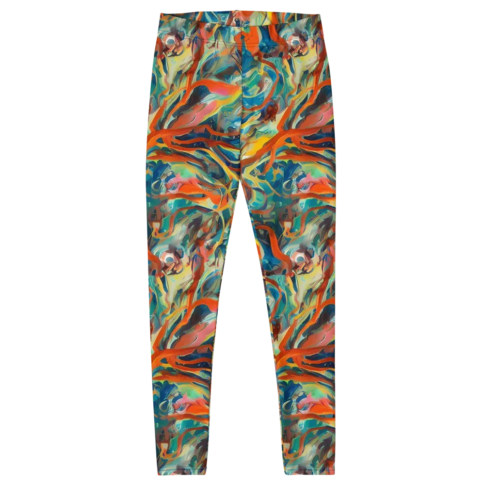Fluid Firestorm on Leggings — Front