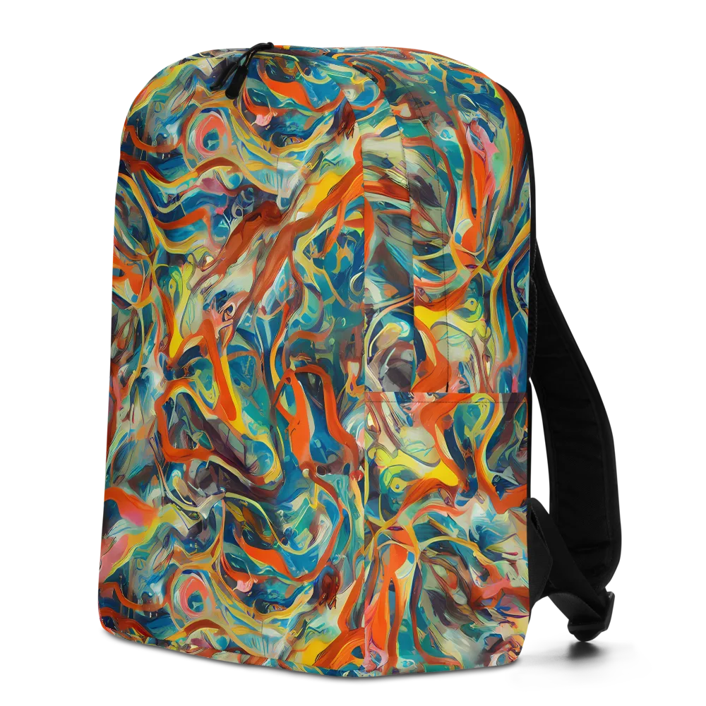 Fluid Firestorm on Minimalist Backpack — Left