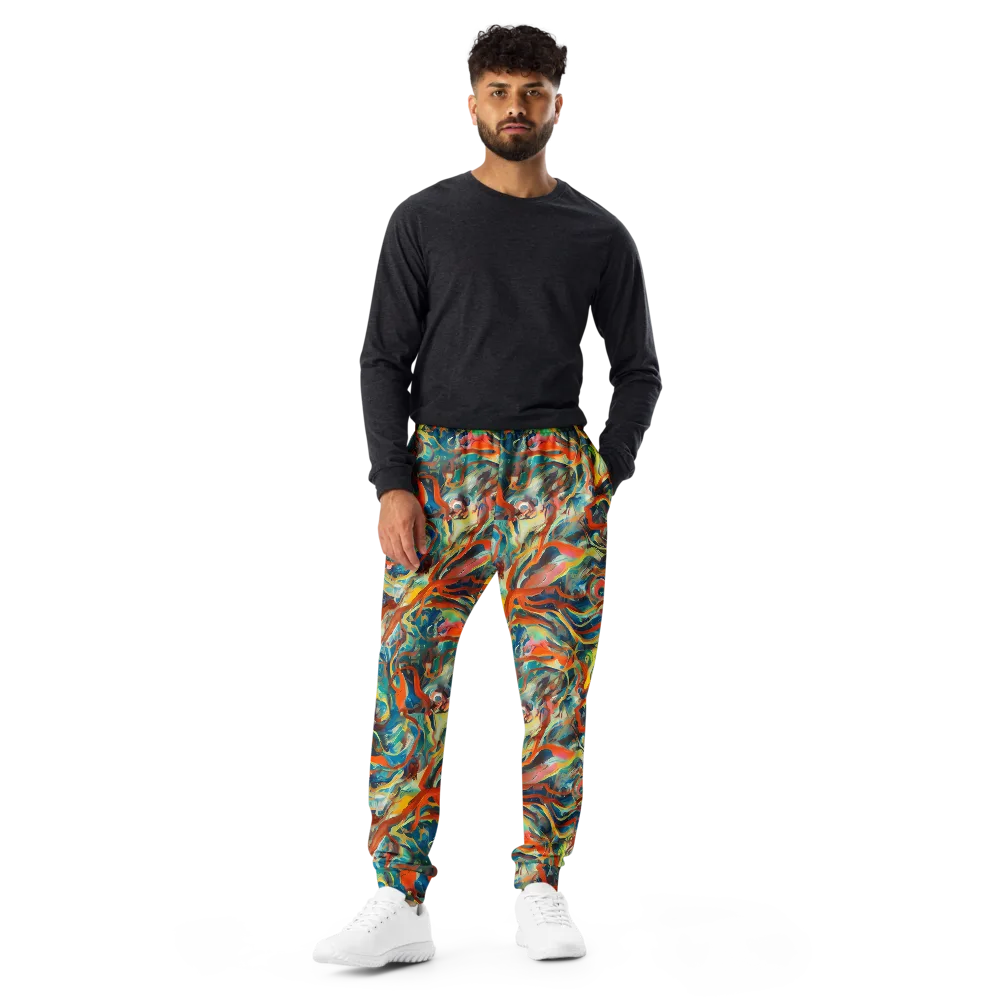 Fluid Firestorm on Men's Joggers — Front