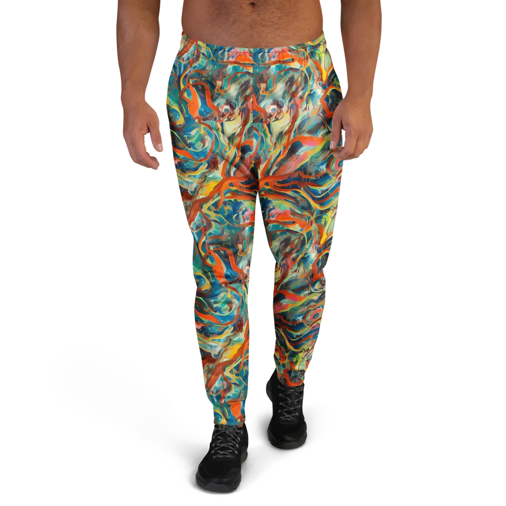 Fluid Firestorm on Men's Joggers — Front