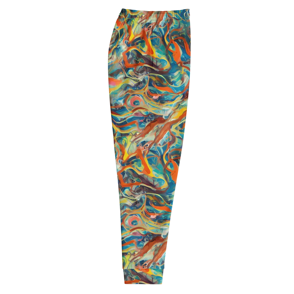 Fluid Firestorm on Men's Joggers — Right