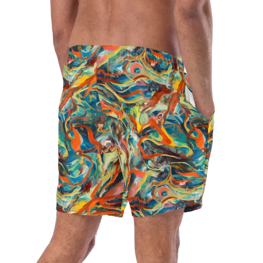 Fluid Firestorm on a Swim Trunks