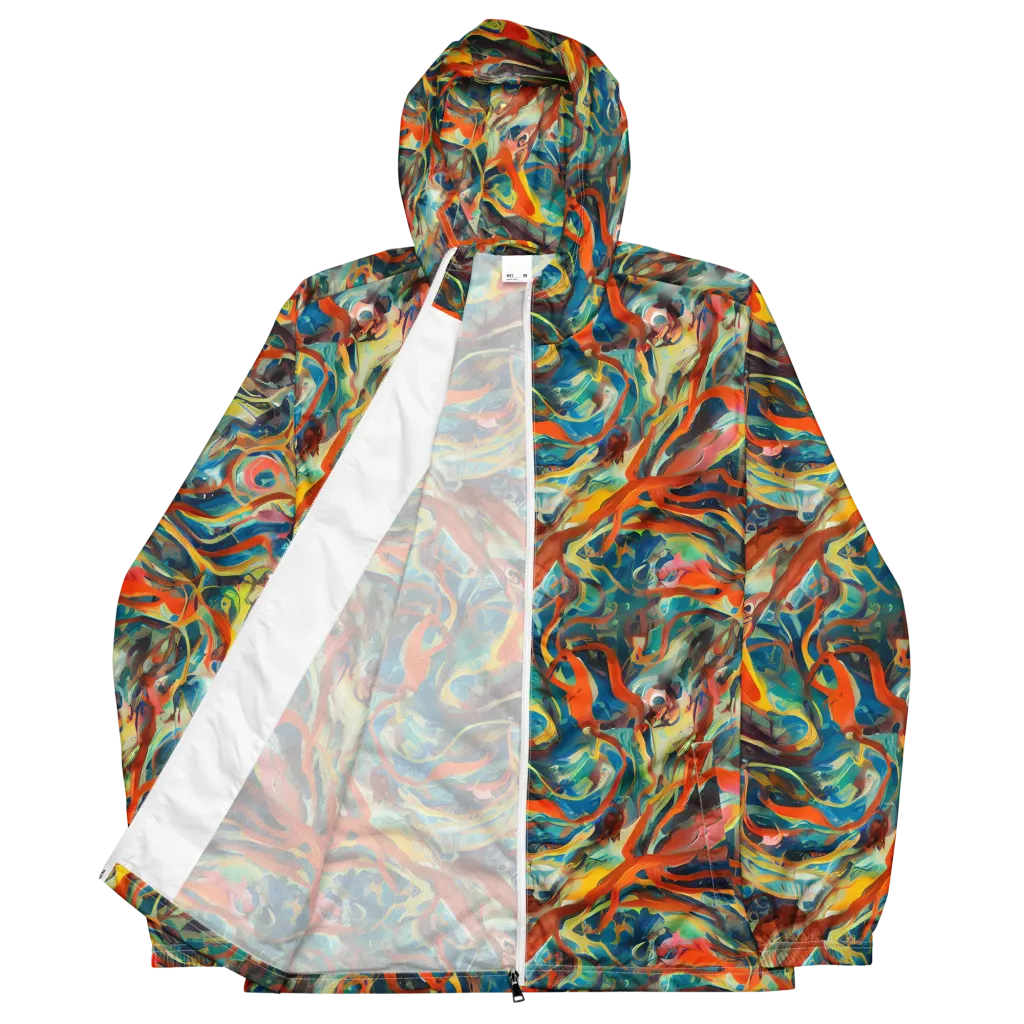 Fluid Firestorm on Men's Windbreaker — Front