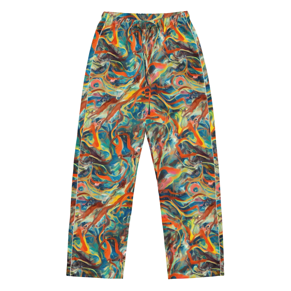 Fluid Firestorm on Women's Pajama Pants — Front