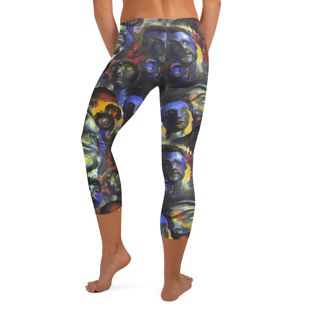 Corinthian Gaze on Capri Leggings — Back