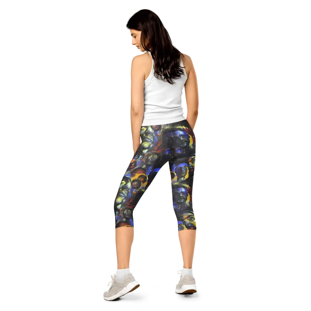 Corinthian Gaze on Capri Leggings — Back