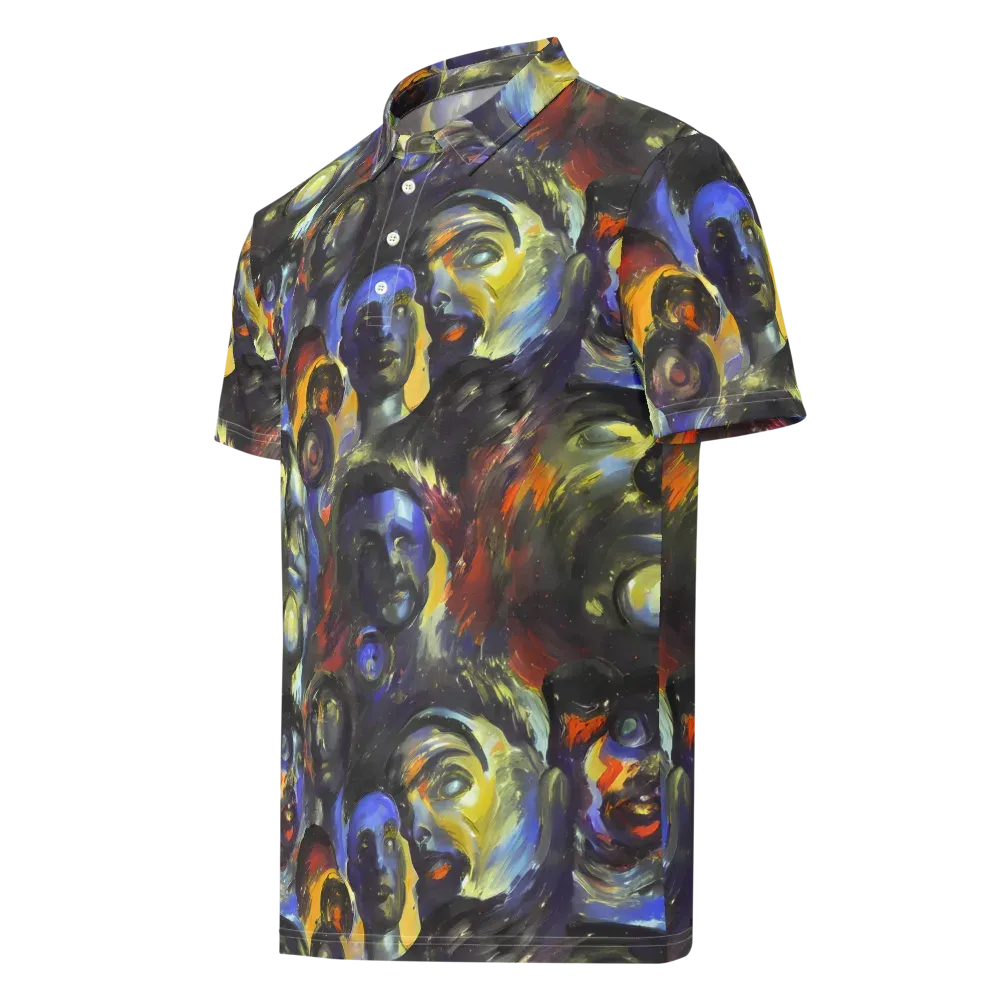 Corinthian Gaze on Men's Slim Fit Polo Shirt — Left Front