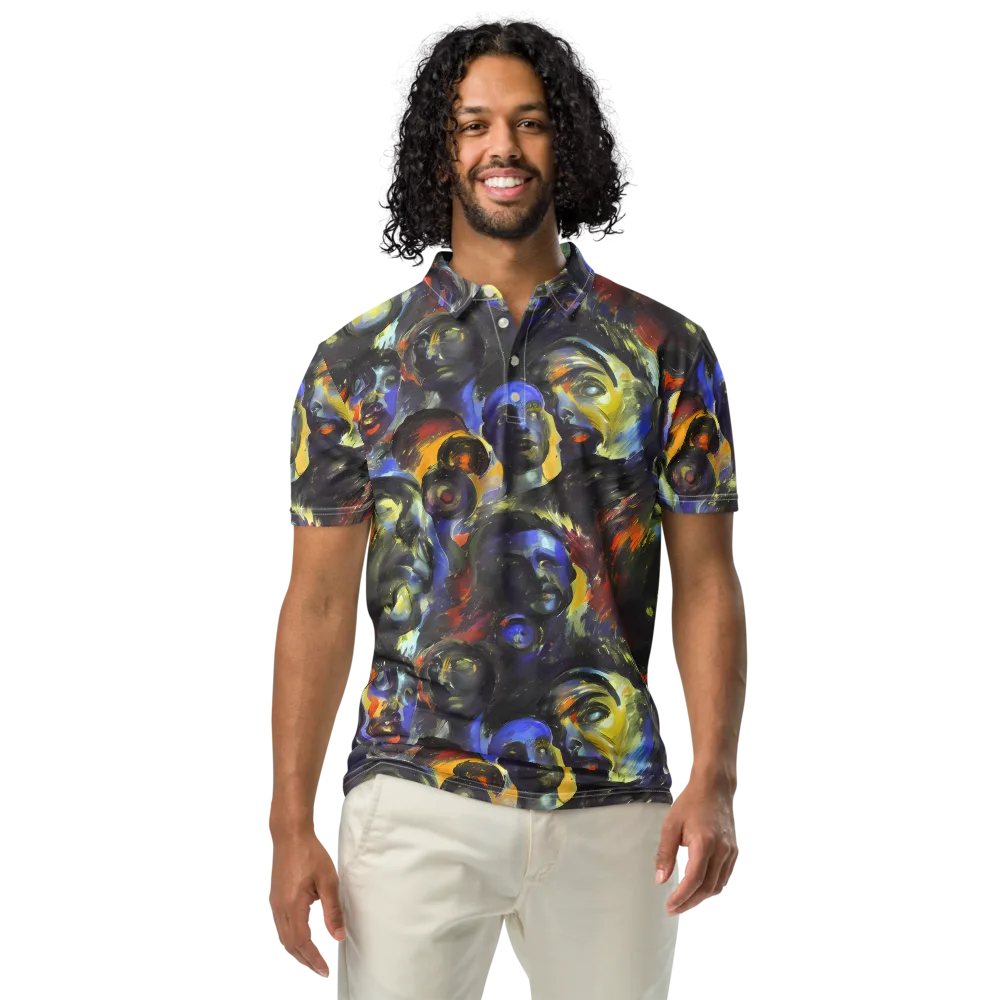 Corinthian Gaze on Men's Slim Fit Polo Shirt — Front