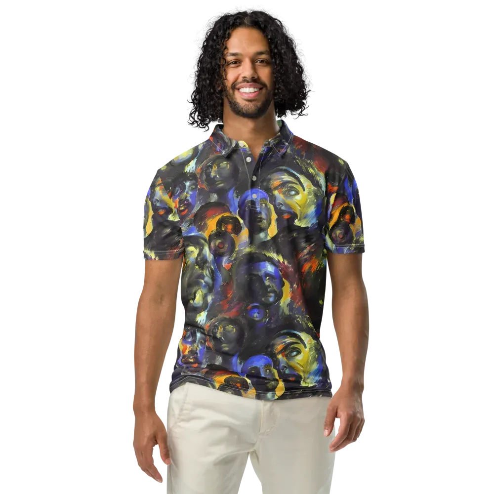 Corinthian Gaze on Men's Slim Fit Polo Shirt — Front