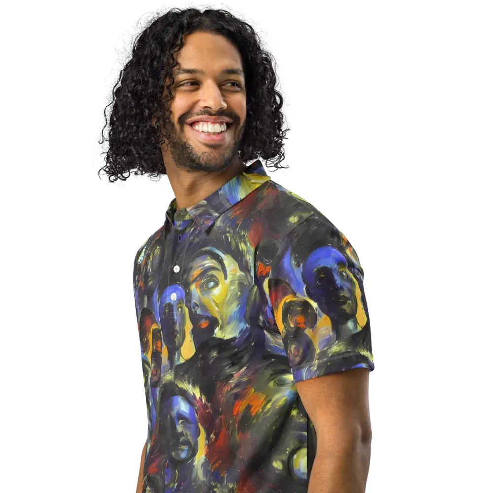 Corinthian Gaze on Men's Slim Fit Polo Shirt — Left Front