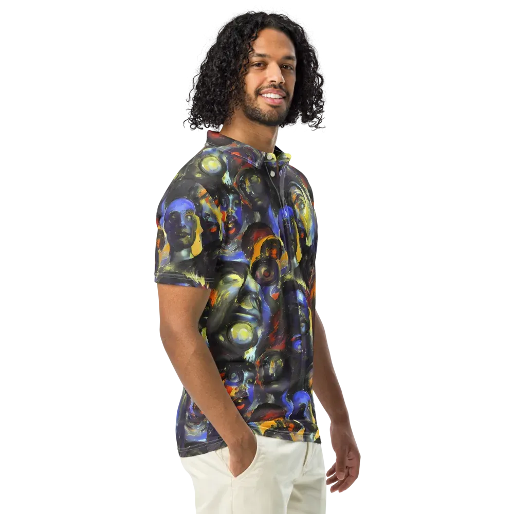 Corinthian Gaze on Men's Slim Fit Polo Shirt — Right Front