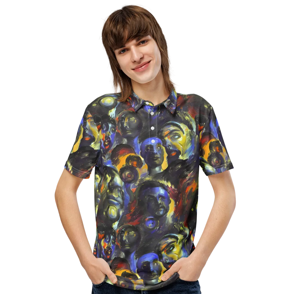 Corinthian Gaze on Men's Slim Fit Polo Shirt — Front