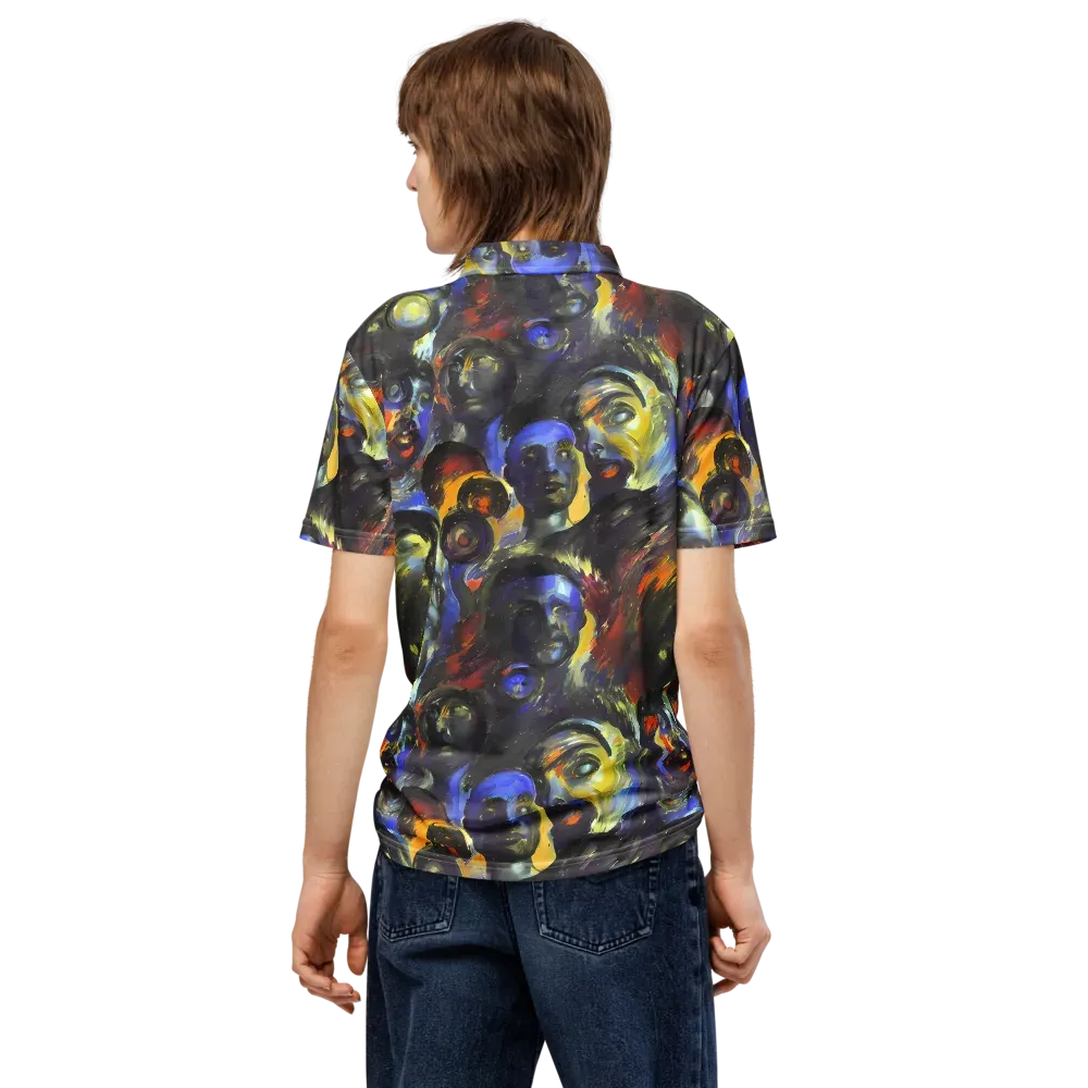 Corinthian Gaze on Men's Slim Fit Polo Shirt — Back